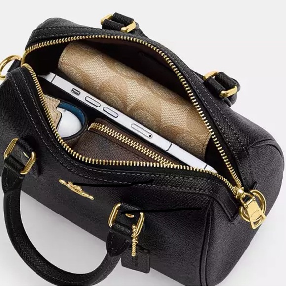 COACH MINI ROWAN SATCHEL BAG WITH SHOULDER STRAP - Picture 5 of 6